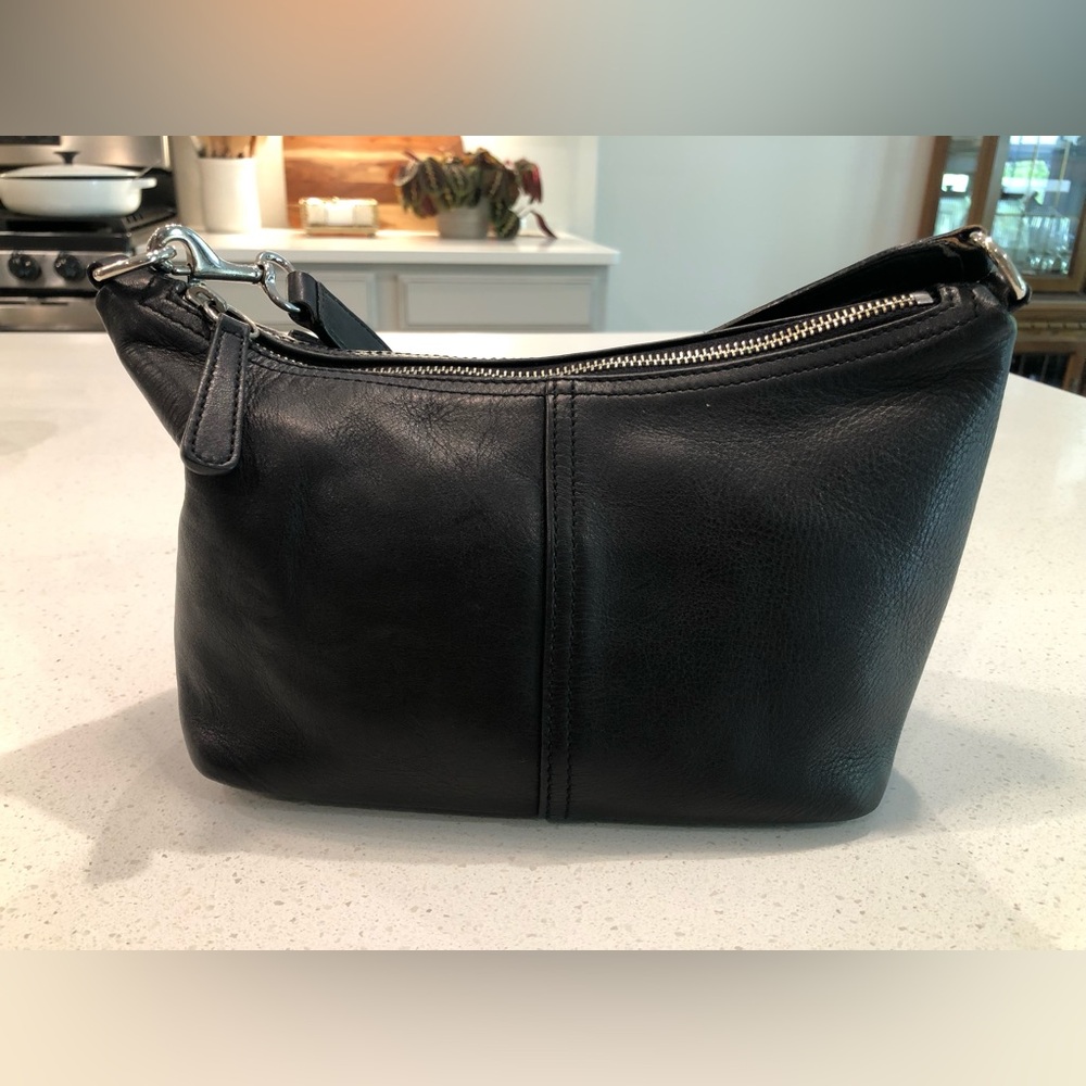 Coach Black Leather Shoulder Bag